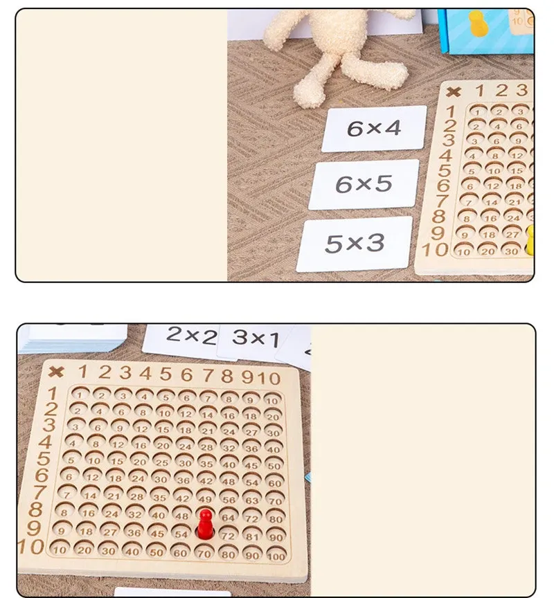 99 Multiplication Board Game Wooden Montessori Kids Learning Educational Toys Math Counting Hundred Board Interactive Thinking 99 Multiplication Board Game Wooden Montessori Kids Learning Educational Toys Math Counting Hundred Board Interactive Thinking