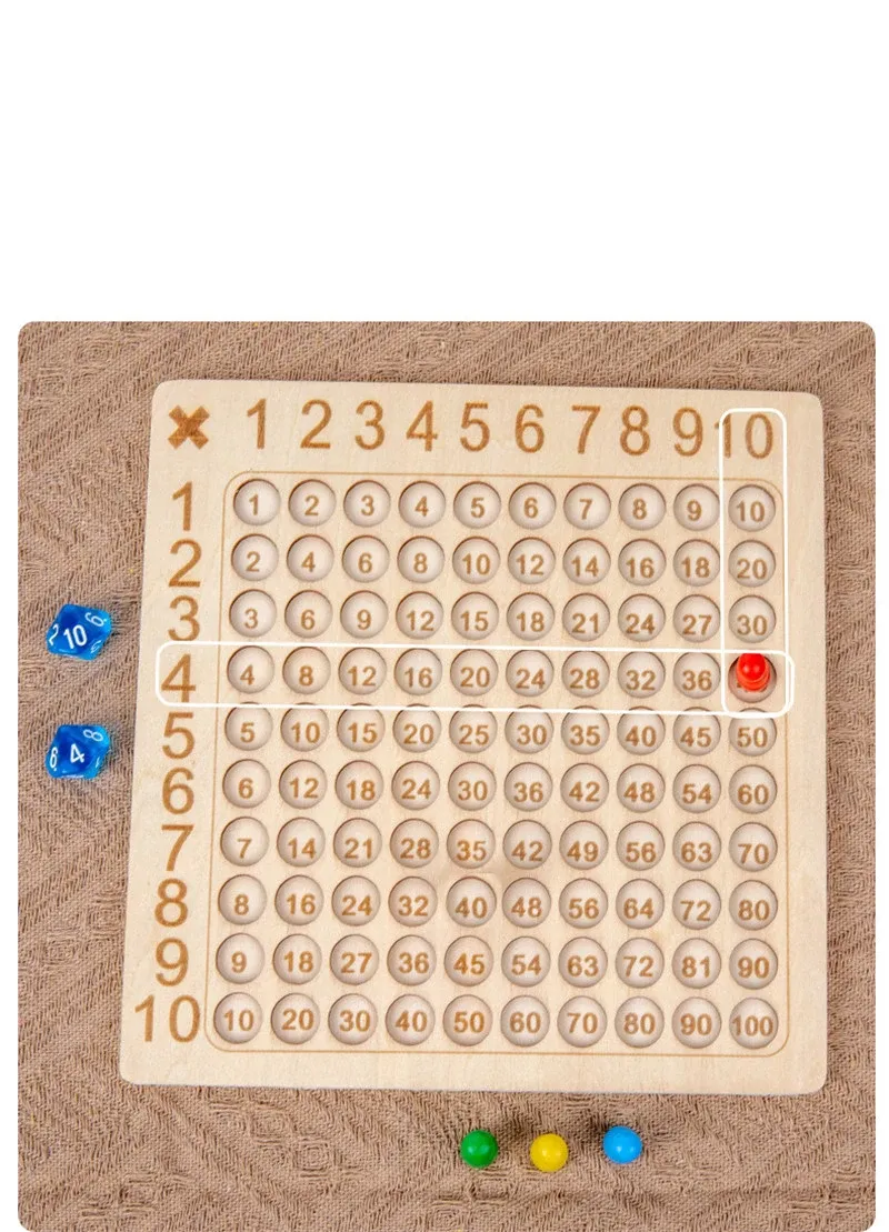 99 Multiplication Board Game Wooden Montessori Kids Learning Educational Toys Math Counting Hundred Board Interactive Thinking 99 Multiplication Board Game Wooden Montessori Kids Learning Educational Toys Math Counting Hundred Board Interactive Thinking