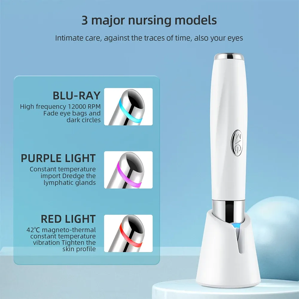 IPL Vibration Eye Massager Anti Dark Circle Blue Light Anti Wrinkle Eye Massage Pen Hot Compress Eye Beauty Care Device IPL Vibration Eye Massager Anti Dark Circle Blue Light Anti Wrinkle Eye Massage Pen Hot Compress Eye Beauty Care Device