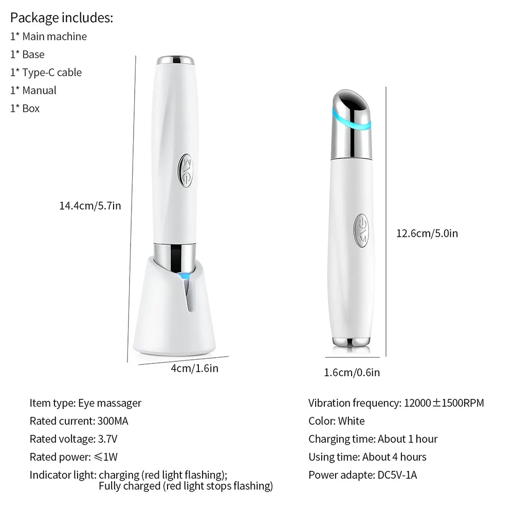 IPL Vibration Eye Massager Anti Dark Circle Blue Light Anti Wrinkle Eye Massage Pen Hot Compress Eye Beauty Care Device IPL Vibration Eye Massager Anti Dark Circle Blue Light Anti Wrinkle Eye Massage Pen Hot Compress Eye Beauty Care Device