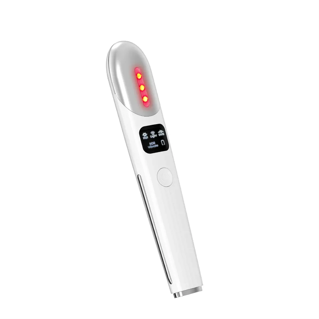 EMS Eye Massager Red Light Therapy Vibration Lip and Eye Massage Tool with Hot Compress Reduce Wrinkles Anti Dark Circles EMS Eye Massager Red Light Therapy Vibration Lip and Eye Massage Tool with Hot Compress Reduce Wrinkles Anti Dark Circles