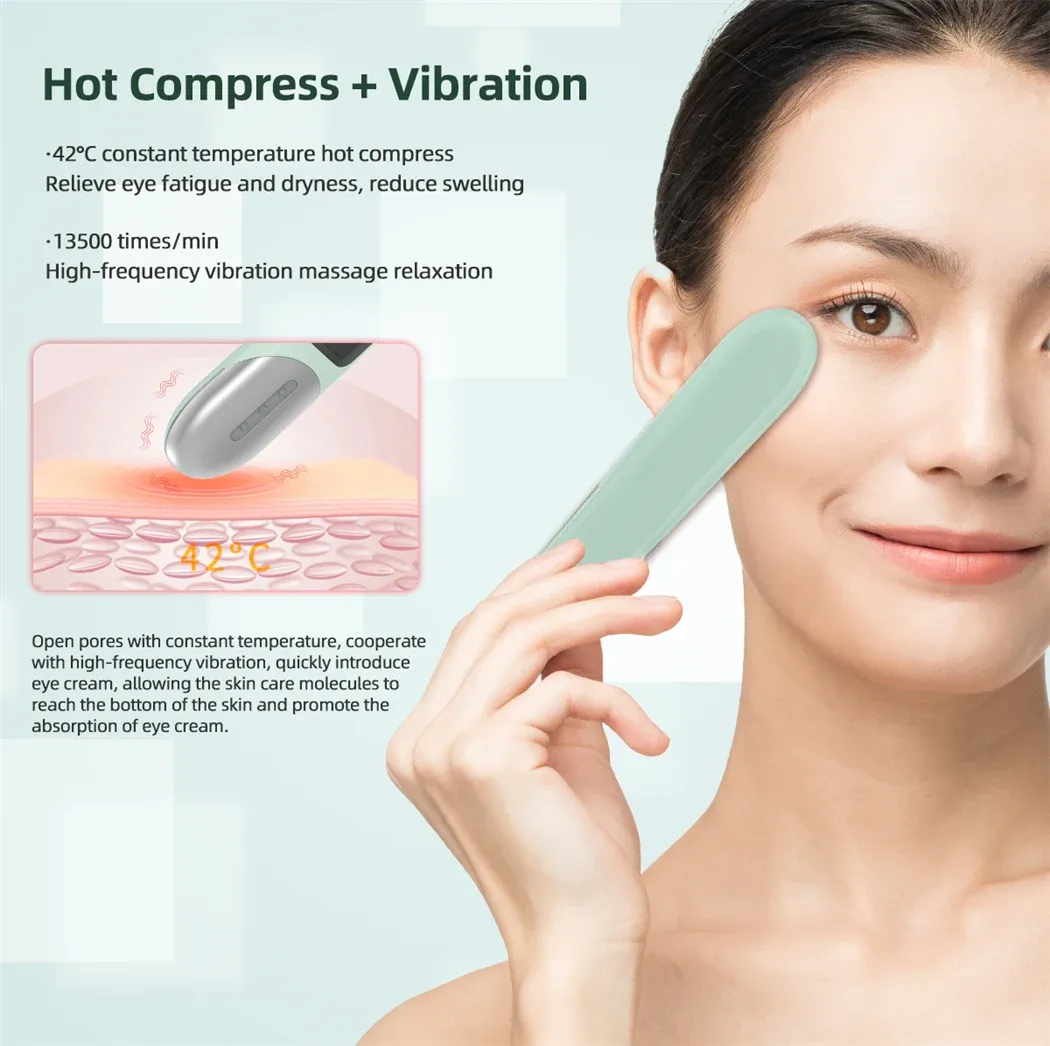 EMS Eye Massager Red Light Therapy Vibration Lip and Eye Massage Tool with Hot Compress Reduce Wrinkles Anti Dark Circles EMS Eye Massager Red Light Therapy Vibration Lip and Eye Massage Tool with Hot Compress Reduce Wrinkles Anti Dark Circles