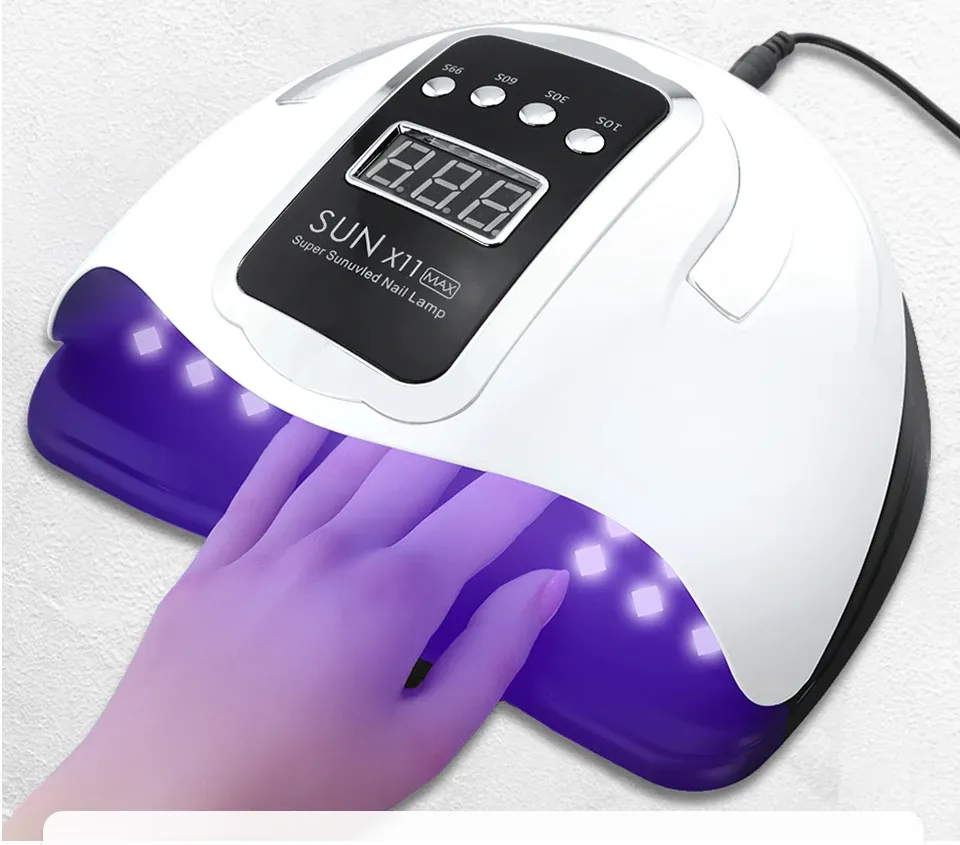 SUN X11 MAX Professional Nail Drying Lamp for Manicure 280W Nails Gel Polish Drying Machine with Auto Sensor UV LED Nail Lamp SUN X11 MAX Professional Nail Drying Lamp for Manicure 280W Nails Gel Polish Drying Machine with Auto Sensor UV LED Nail Lamp