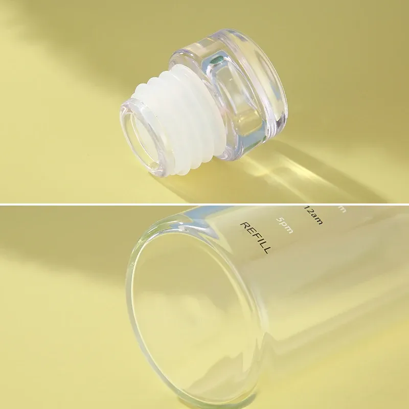 500/750ml Large Capacity Glass Water Bottle With Time Marker Cover For Water Drink Transparent Milk Juice Cup Simple Cup Gift 500/750ml Large Capacity Glass Water Bottle With Time Marker Cover For Water Drink Transparent Milk Juice Cup Simple Cup Gift