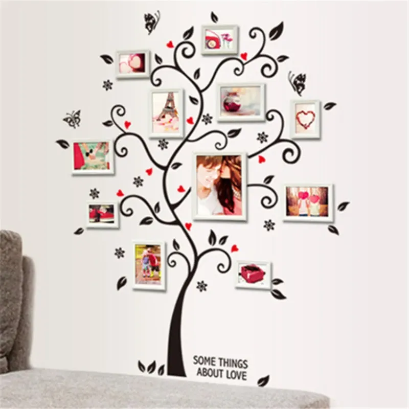 Beautiful Love Tree Sticker Decoration Living Room, Bedroom, Glass Showcase Window, Self Adhesive Wall Sticker Beautiful Love Tree Sticker Decoration Living Room, Bedroom, Glass Showcase Window, Self Adhesive Wall Sticker