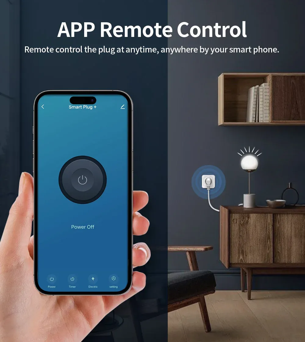 TUYA Smart Plug WiFiSocket EU 16A/20A With Power Monitor Timing Function Voice Control Works With Alexa GoogleHome TUYA Smart Plug WiFiSocket EU 16A/20A With Power Monitor Timing Function Voice Control Works With Alexa GoogleHome