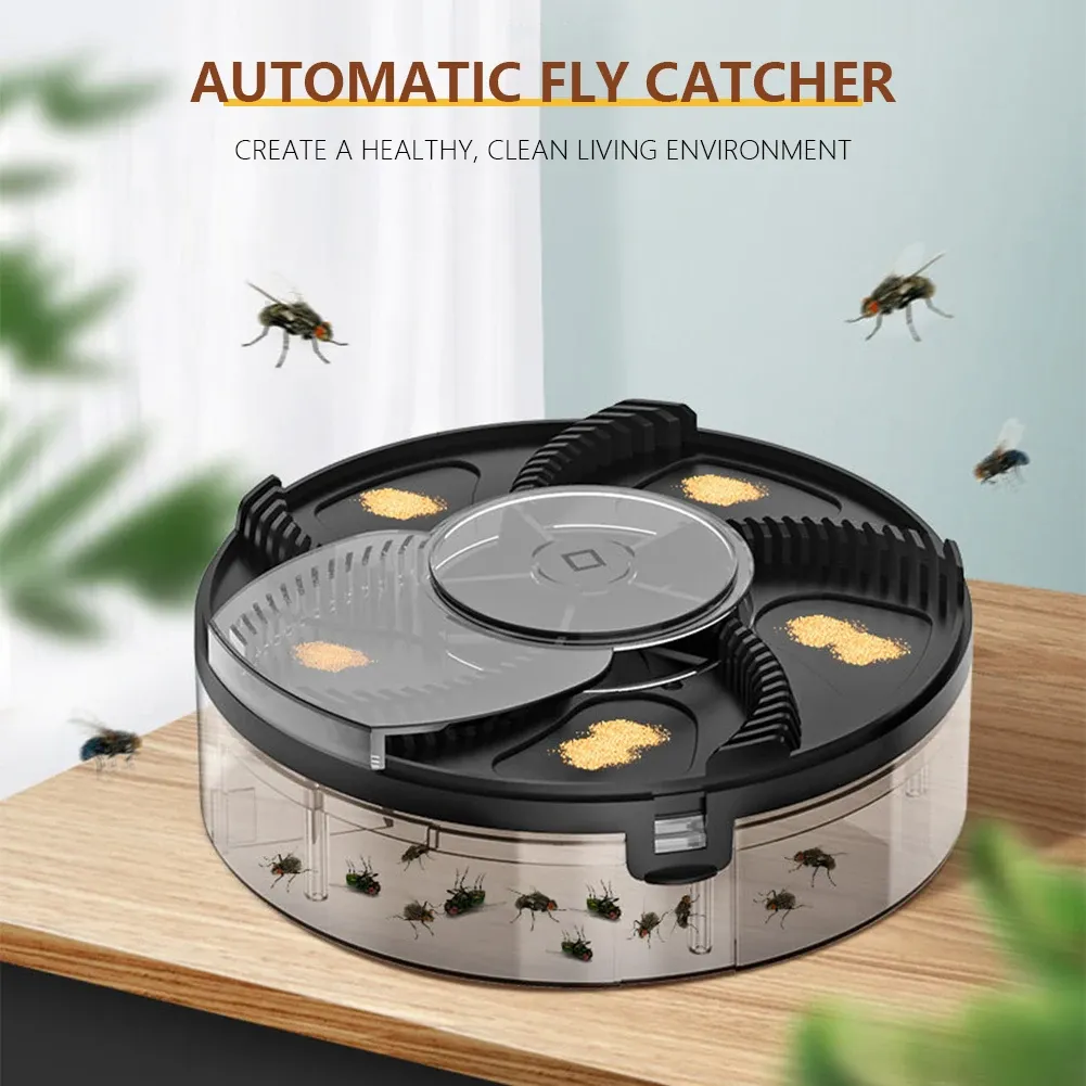 Automatic Fly Catcher USB Rechargeable Plug-In Physical Fly Catching Kitchen Flytrap Quiet Pest Catcher Insect Reject 1200mAh Automatic Fly Catcher USB Rechargeable Plug-In Physical Fly Catching Kitchen Flytrap Quiet Pest Catcher Insect Reject 1200mAh