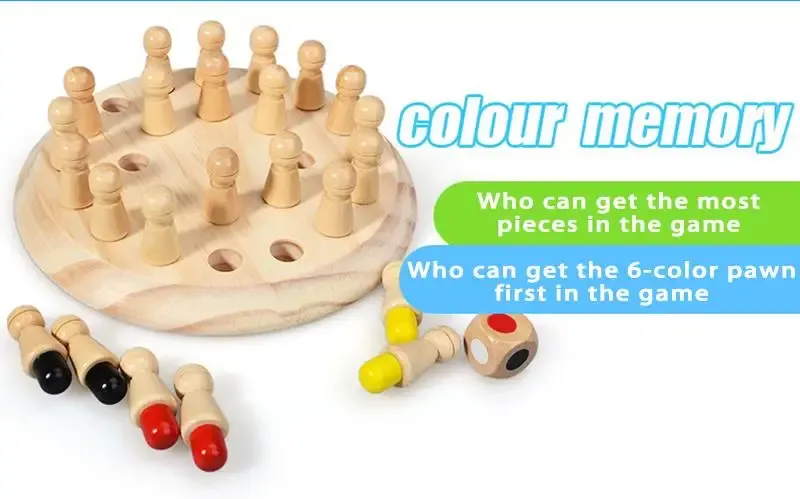Wooden Puzzle Toys Montessori Educational Learning Color Sensory BeBe Memory Match Stick Chess Party Game Children Kids Wooden Puzzle Toys Montessori Educational Learning Color Sensory BeBe Memory Match Stick Chess Party Game Children Kids