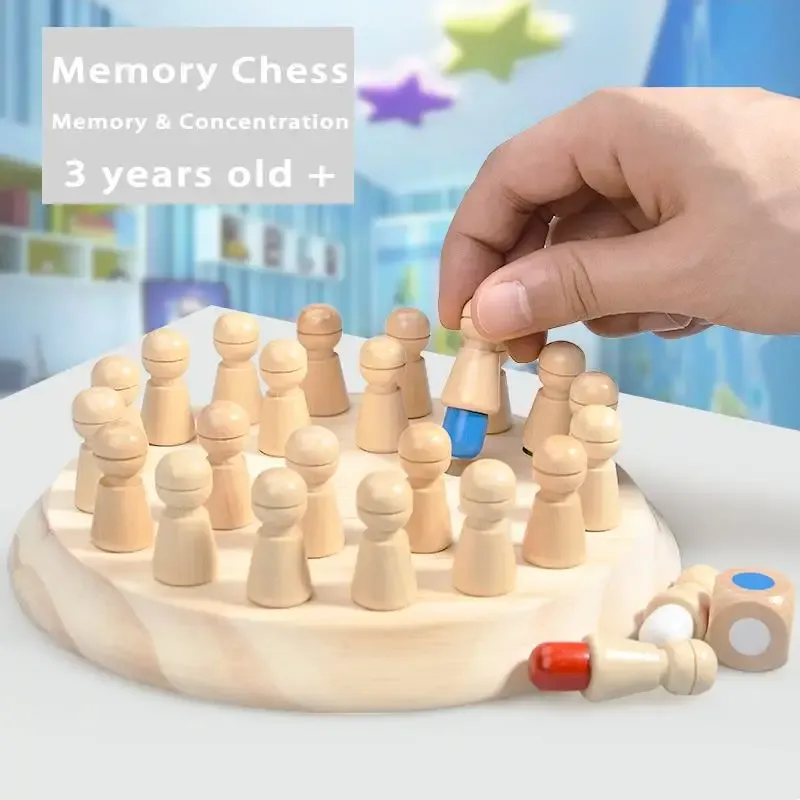Wooden Puzzle Toys Montessori Educational Learning Color Sensory BeBe Memory Match Stick Chess Party Game Children Kids Wooden Puzzle Toys Montessori Educational Learning Color Sensory BeBe Memory Match Stick Chess Party Game Children Kids