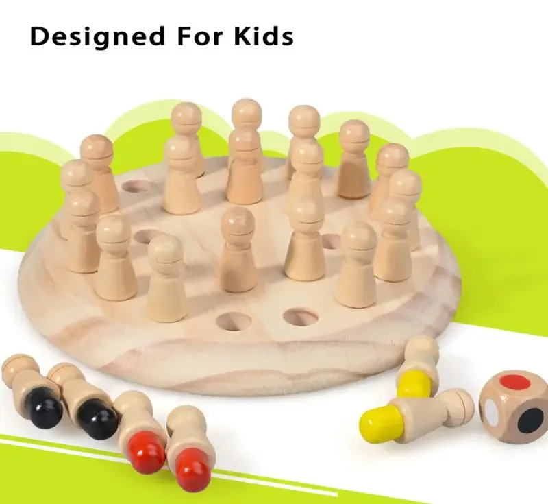 Wooden Puzzle Toys Montessori Educational Learning Color Sensory BeBe Memory Match Stick Chess Party Game Children Kids Wooden Puzzle Toys Montessori Educational Learning Color Sensory BeBe Memory Match Stick Chess Party Game Children Kids