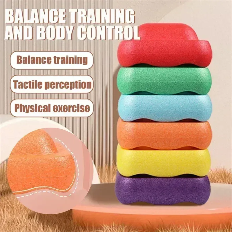 Children's Balance Training Foam Step Sensory Tube Assisted Outdoor Games Stacking Stones Balance Sports Baby Toys Gift Children's Balance Training Foam Step Sensory Tube Assisted Outdoor Games Stacking Stones Balance Sports Baby Toys Gift