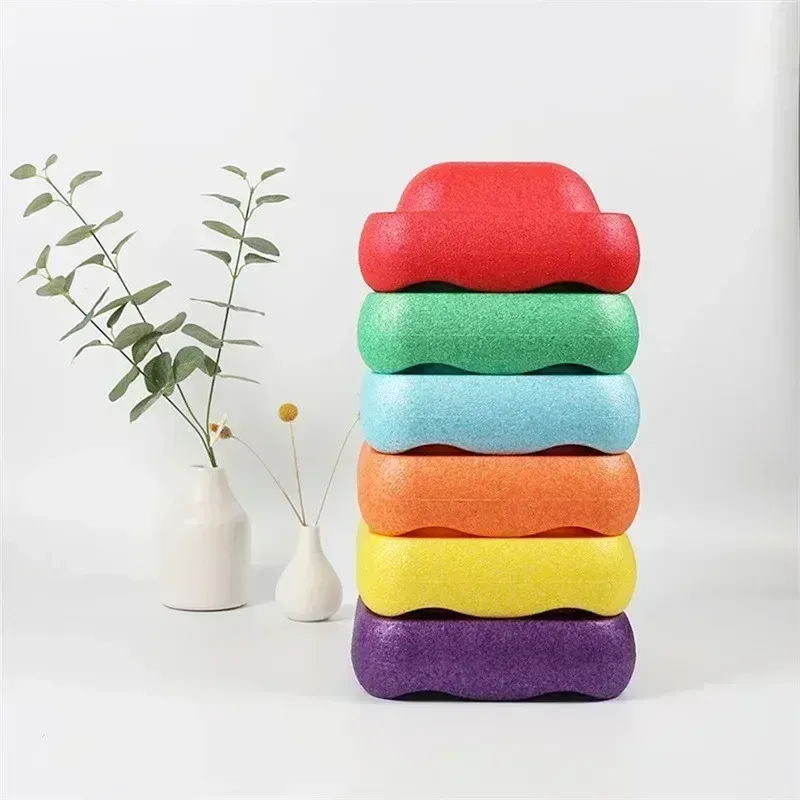 Children's Balance Training Foam Step Sensory Tube Assisted Outdoor Games Stacking Stones Balance Sports Baby Toys Gift Children's Balance Training Foam Step Sensory Tube Assisted Outdoor Games Stacking Stones Balance Sports Baby Toys Gift