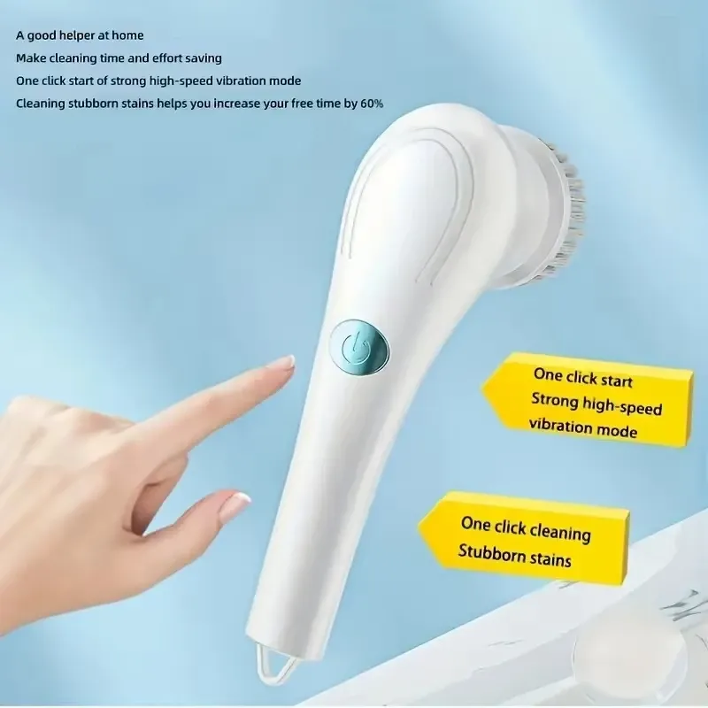 Xiaomi Electric Rotary Cleaning Brush Bathroom Cleaning Brush Powerful Noiseless 5 Replaceable Brush Heads Floor Kitchen Xiaomi Electric Rotary Cleaning Brush Bathroom Cleaning Brush Powerful Noiseless 5 Replaceable Brush Heads Floor Kitchen