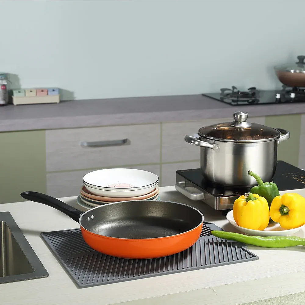 Silicone Drain Pad Drying Mat Pots Dish Drain Mat For Kitchen Tableware Non-slip Mats Anti-scald Coaster Kitchen Utensils Silicone Drain Pad Drying Mat Pots Dish Drain Mat For Kitchen Tableware Non-slip Mats Anti-scald Coaster Kitchen Utensils