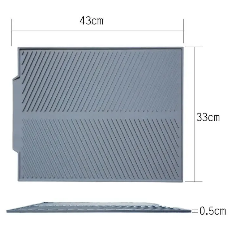 Silicone Drain Pad Drying Mat Pots Dish Drain Mat For Kitchen Tableware Non-slip Mats Anti-scald Coaster Kitchen Utensils Silicone Drain Pad Drying Mat Pots Dish Drain Mat For Kitchen Tableware Non-slip Mats Anti-scald Coaster Kitchen Utensils