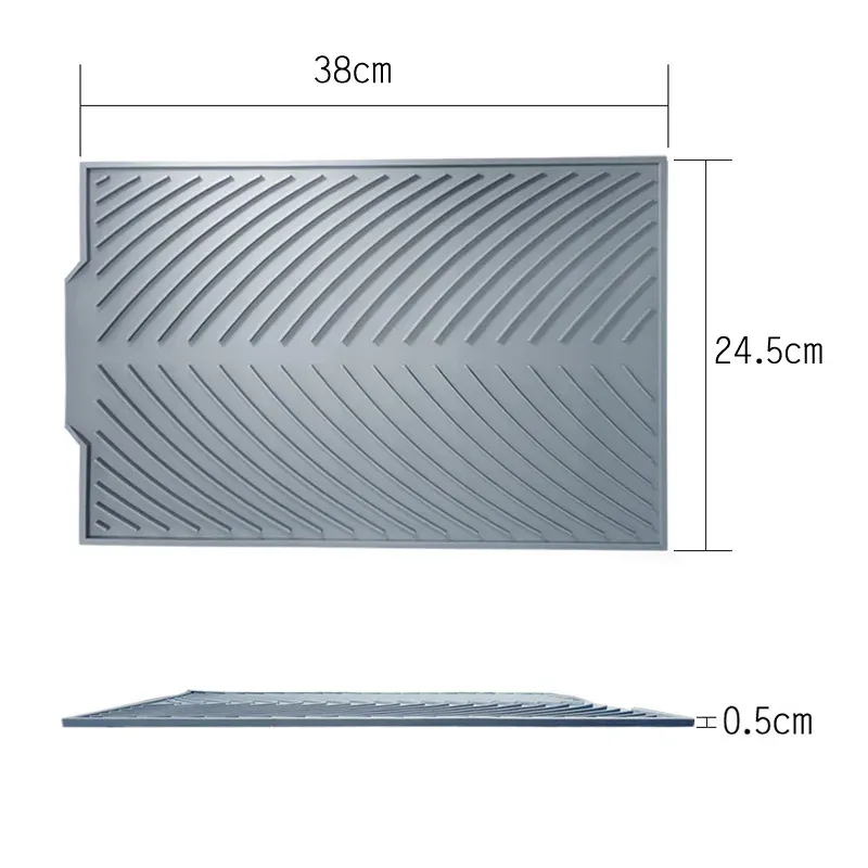 Silicone Drain Pad Drying Mat Pots Dish Drain Mat For Kitchen Tableware Non-slip Mats Anti-scald Coaster Kitchen Utensils Silicone Drain Pad Drying Mat Pots Dish Drain Mat For Kitchen Tableware Non-slip Mats Anti-scald Coaster Kitchen Utensils