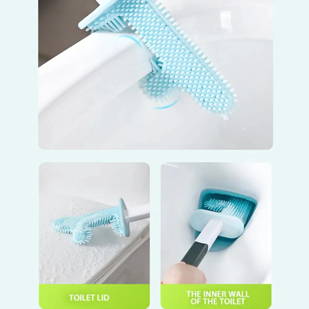 No Dead Corner Cactus Toilet Brush Long Handle Silicone Toilet Brush with Holder - Flex No-Slip Toilet Bowl Cleaner Brush No Dead Corner Cactus Toilet Brush Long Handle Silicone Toilet Brush with Holder - Flex No-Slip Toilet Bowl Cleaner Brush