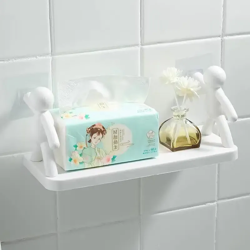 Bathroom Self-adhesive Shampoo Shelves Shower Towel Storage Rack Cosmetic Toilet Organizer Home Decor Kitchen PP Plastic Rack Bathroom Self-adhesive Shampoo Shelves Shower Towel Storage Rack Cosmetic Toilet Organizer Home Decor Kitchen PP Plastic Rack