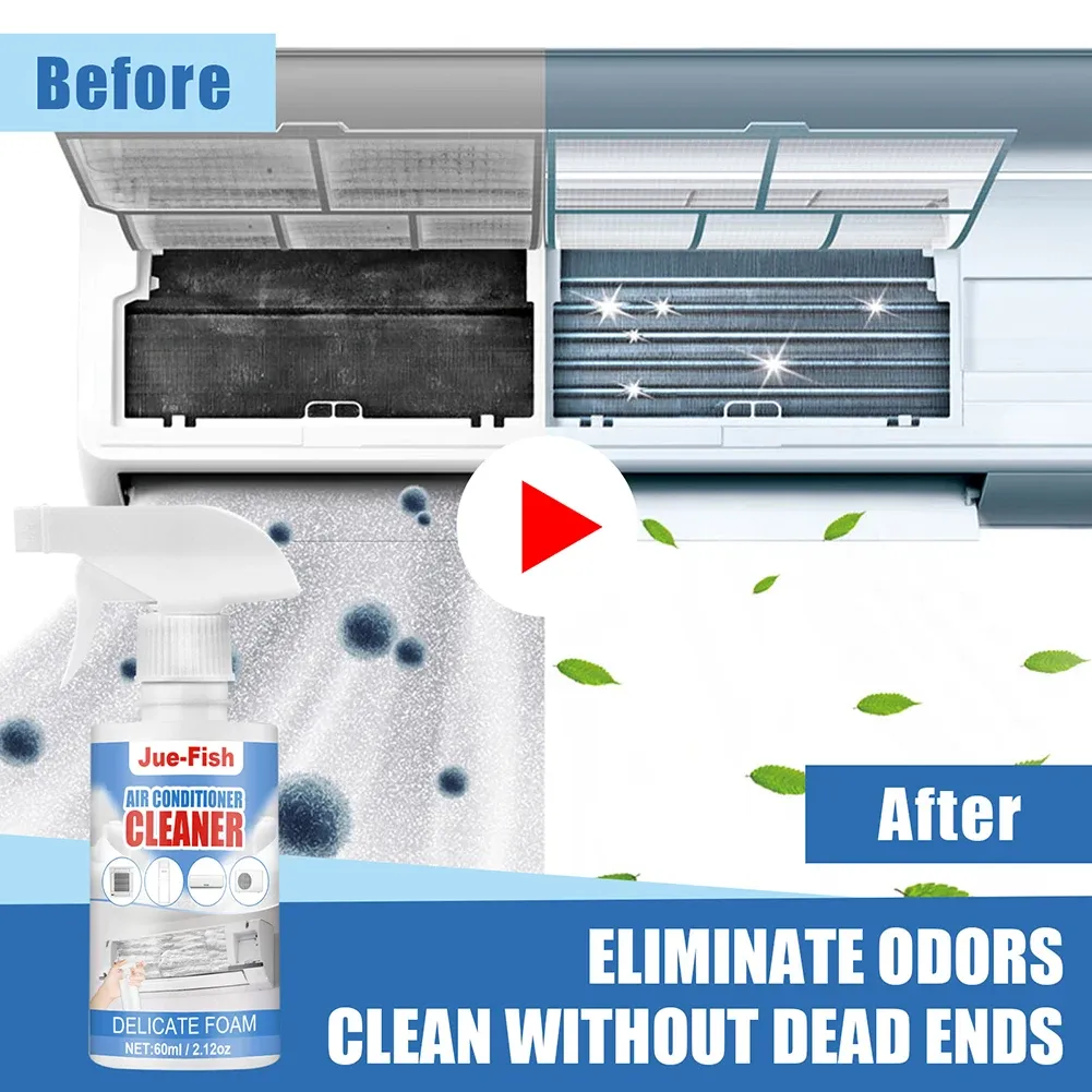 60ml Foaming Sprayer Air Conditioner Cleaner No Disassembly Wash-free Deodorizer Air Conditioner Coil Condenser Cleaning Tools 60ml Foaming Sprayer Air Conditioner Cleaner No Disassembly Wash-free Deodorizer Air Conditioner Coil Condenser Cleaning Tools