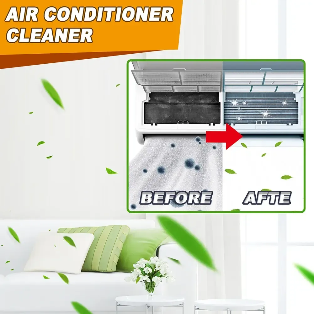 60ml Foaming Sprayer Air Conditioner Cleaner No Disassembly Wash-free Deodorizer Air Conditioner Coil Condenser Cleaning Tools 60ml Foaming Sprayer Air Conditioner Cleaner No Disassembly Wash-free Deodorizer Air Conditioner Coil Condenser Cleaning Tools