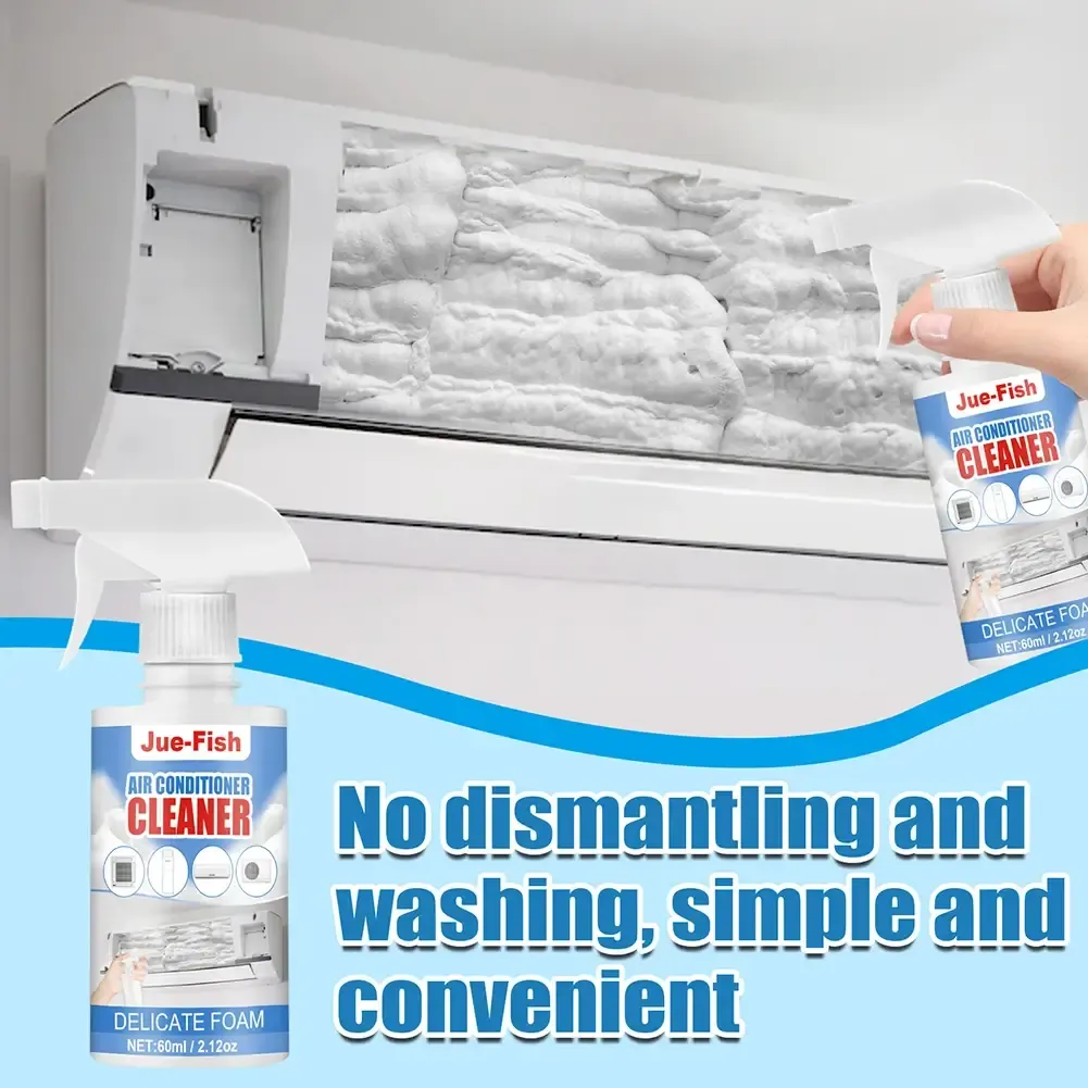 60ml Foaming Sprayer Air Conditioner Cleaner No Disassembly Wash-free Deodorizer Air Conditioner Coil Condenser Cleaning Tools 60ml Foaming Sprayer Air Conditioner Cleaner No Disassembly Wash-free Deodorizer Air Conditioner Coil Condenser Cleaning Tools