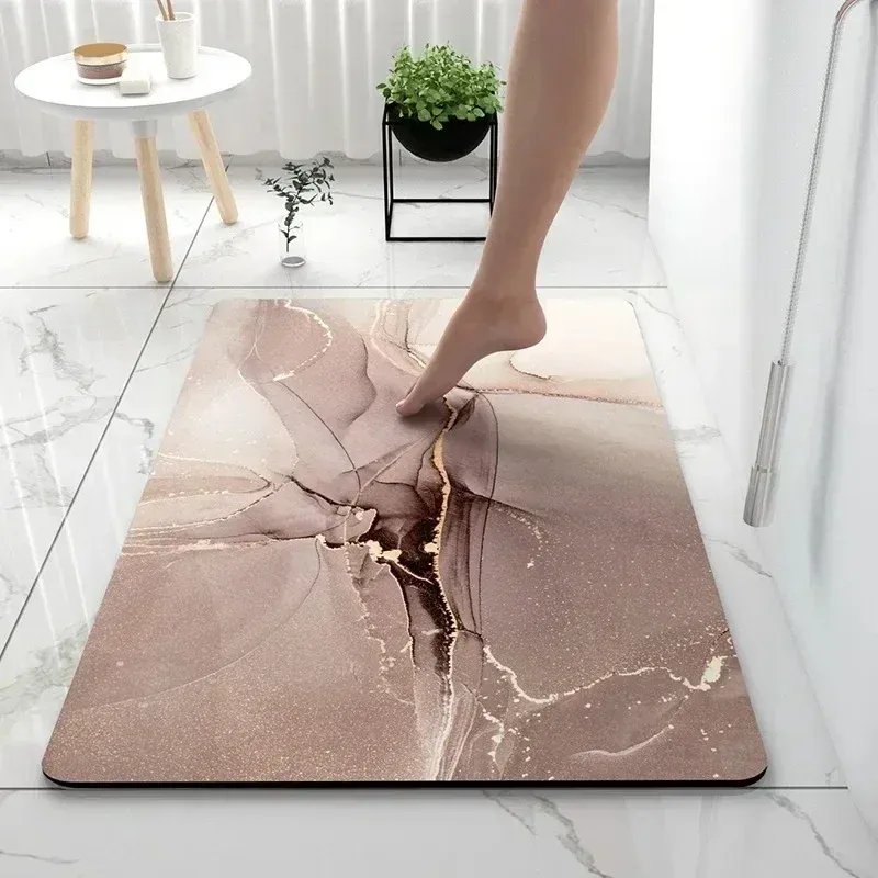 Bathroom Rugs Soft Diatomaceous Earth Floor Mat Super Absorbent Toilet Carpet Door Foot Mats Bath Non-slip Rubber Shower Rug Pad Bathroom Rugs Soft Diatomaceous Earth Floor Mat Super Absorbent Toilet Carpet Door Foot Mats Bath Non-slip Rubber Shower Rug Pad