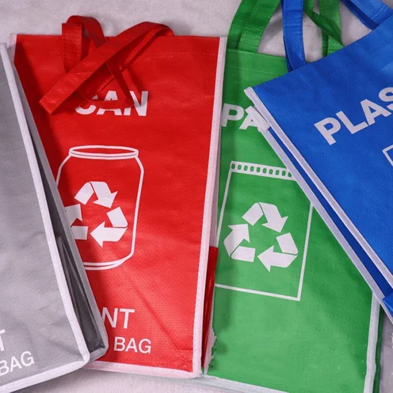 Kitchen Separate Recycling Waste Bin Bags Recycle Garbage Trash Sorting Bins Organizer Waterproof Baskets Home Storage Trash Bag Kitchen Separate Recycling Waste Bin Bags Recycle Garbage Trash Sorting Bins Organizer Waterproof Baskets Home Storage Trash Bag