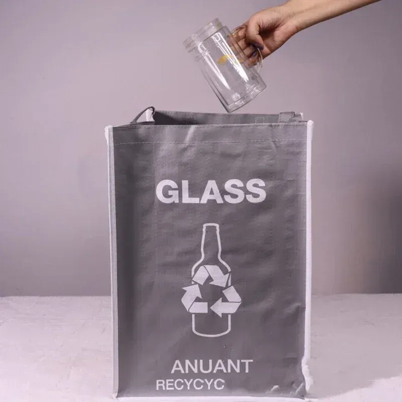 Kitchen Separate Recycling Waste Bin Bags Recycle Garbage Trash Sorting Bins Organizer Waterproof Baskets Home Storage Trash Bag Kitchen Separate Recycling Waste Bin Bags Recycle Garbage Trash Sorting Bins Organizer Waterproof Baskets Home Storage Trash Bag