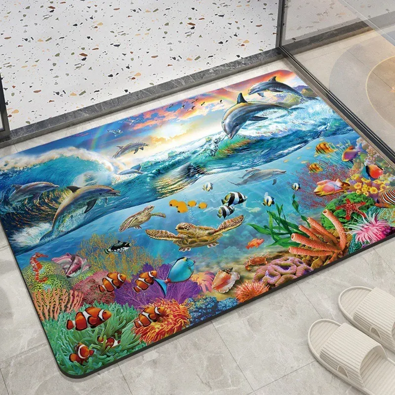 ⁦שטיחי אמבט מעוצבים דגם ocean⁩ – תמונה ⁦4⁩