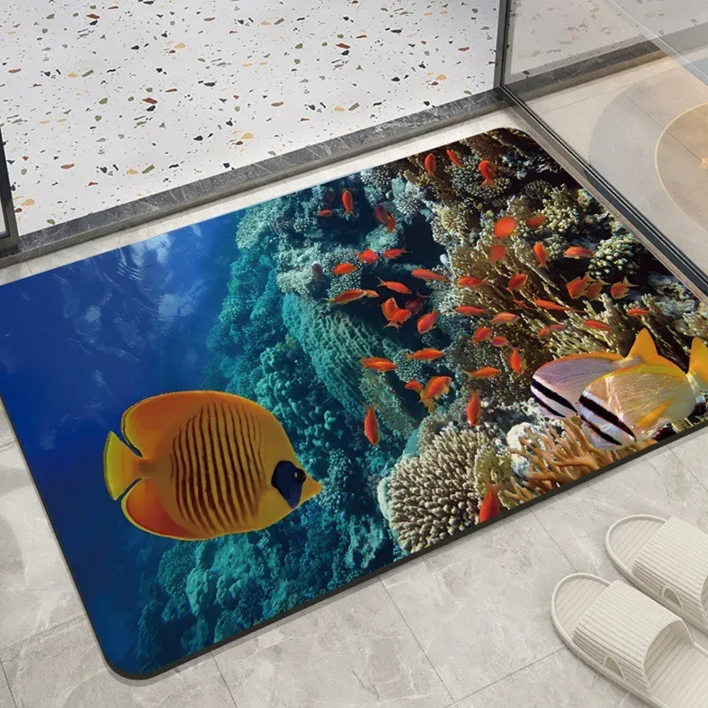 ⁦שטיחי אמבט מעוצבים דגם ocean⁩ – תמונה ⁦2⁩