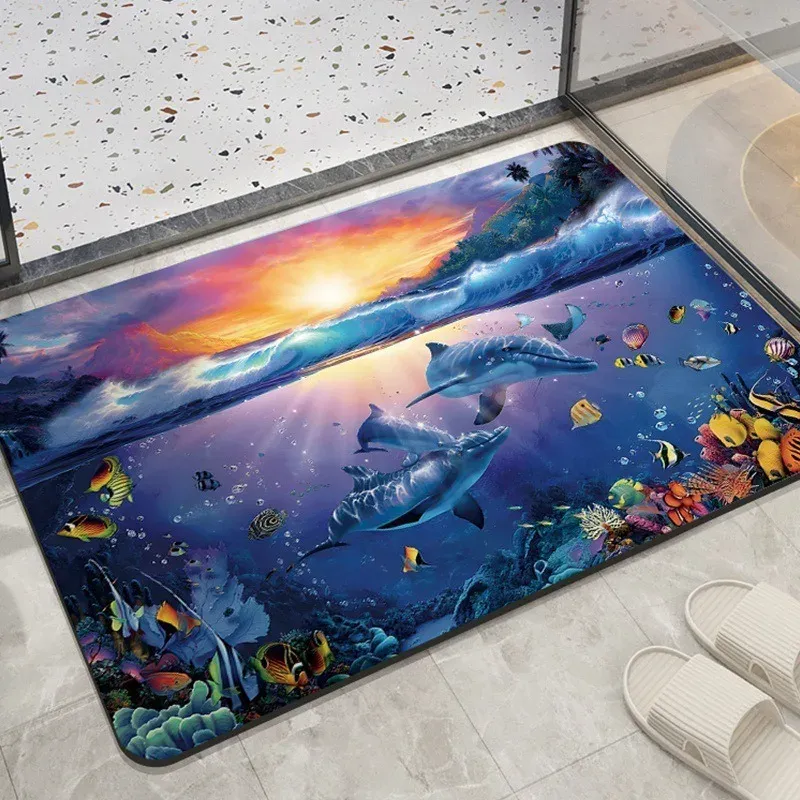 ⁦שטיחי אמבט מעוצבים דגם ocean⁩ – תמונה ⁦6⁩