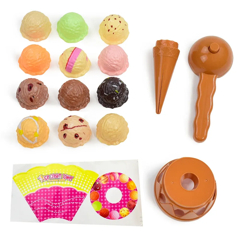 Children Simulation Food Kitchen Toy Ice Cream Stack Up Play Kids Pretend Play Toys Educational Toys For Baby Gifts Children Simulation Food Kitchen Toy Ice Cream Stack Up Play Kids Pretend Play Toys Educational Toys For Baby Gifts