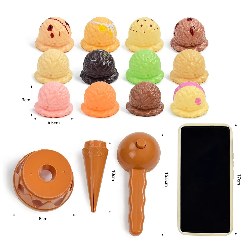 Children Simulation Food Kitchen Toy Ice Cream Stack Up Play Kids Pretend Play Toys Educational Toys For Baby Gifts Children Simulation Food Kitchen Toy Ice Cream Stack Up Play Kids Pretend Play Toys Educational Toys For Baby Gifts