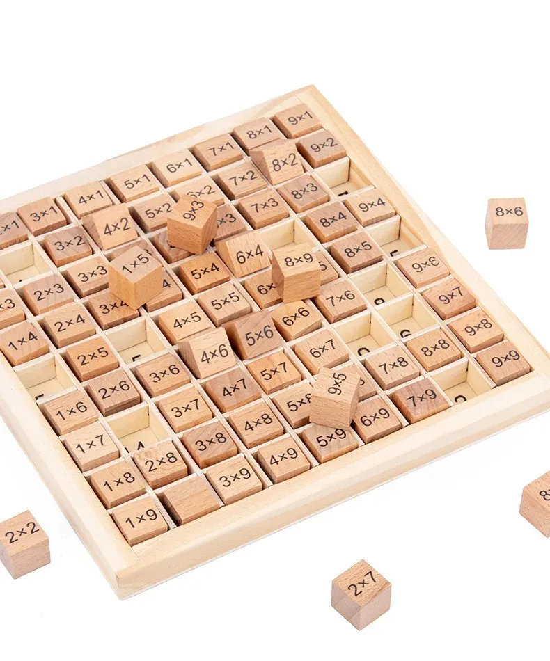 Montessori Educational Math Toys for Kids Children Baby Toys Multiplication Table Math Arithmetic Teaching Aids Christmas Gifts