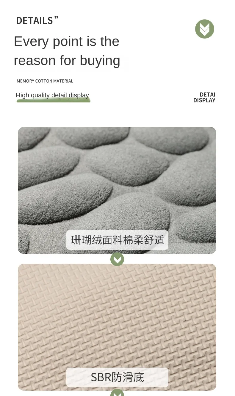 Mat Non-slip Carpets Cobblestone Embossed Bathroom Bath In Wash Basin Bathtub Side Floor Rug Shower Room Doormat Memory Foam Mat Non-slip Carpets Cobblestone Embossed Bathroom Bath In Wash Basin Bathtub Side Floor Rug Shower Room Doormat Memory Foam