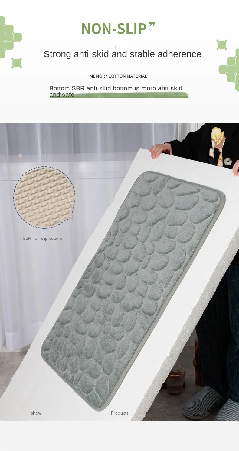 Mat Non-slip Carpets Cobblestone Embossed Bathroom Bath In Wash Basin Bathtub Side Floor Rug Shower Room Doormat Memory Foam Mat Non-slip Carpets Cobblestone Embossed Bathroom Bath In Wash Basin Bathtub Side Floor Rug Shower Room Doormat Memory Foam