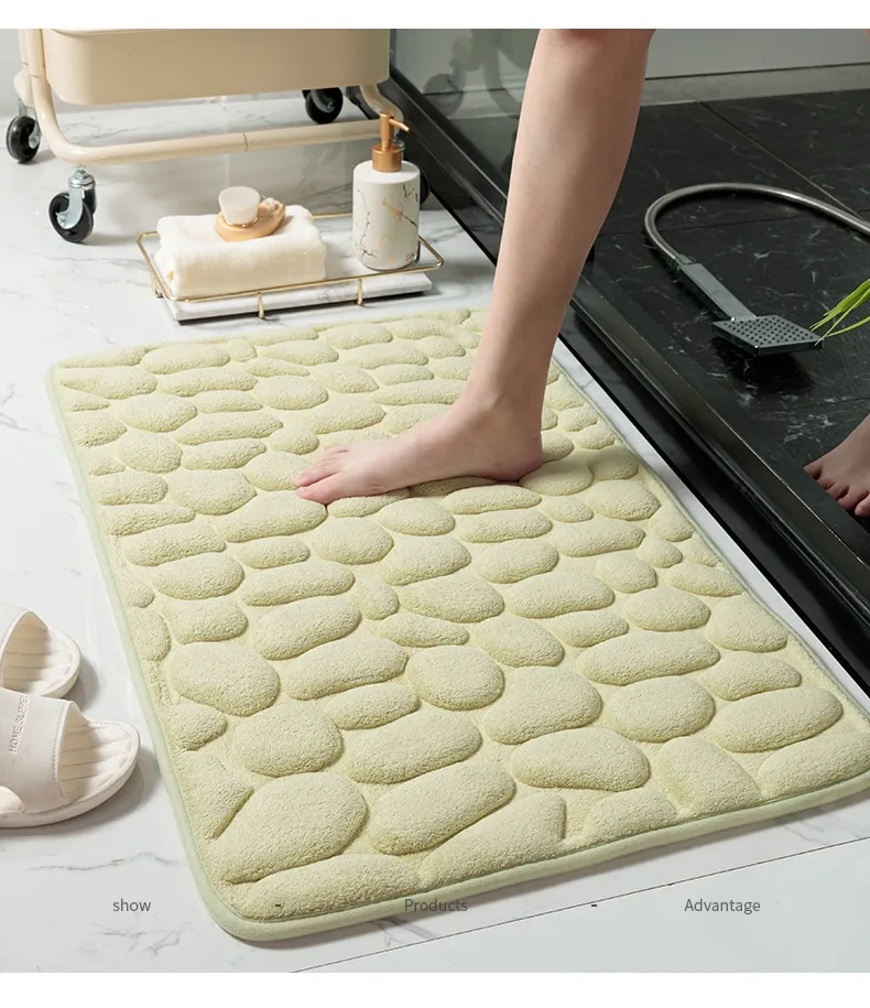 Mat Non-slip Carpets Cobblestone Embossed Bathroom Bath In Wash Basin Bathtub Side Floor Rug Shower Room Doormat Memory Foam Mat Non-slip Carpets Cobblestone Embossed Bathroom Bath In Wash Basin Bathtub Side Floor Rug Shower Room Doormat Memory Foam