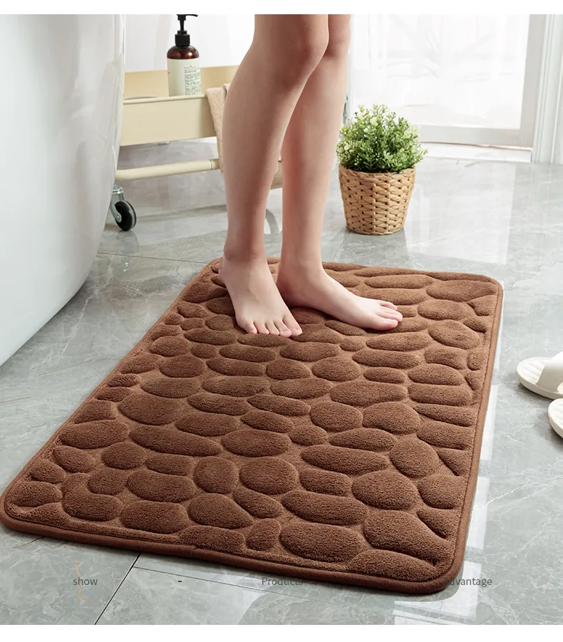Mat Non-slip Carpets Cobblestone Embossed Bathroom Bath In Wash Basin Bathtub Side Floor Rug Shower Room Doormat Memory Foam Mat Non-slip Carpets Cobblestone Embossed Bathroom Bath In Wash Basin Bathtub Side Floor Rug Shower Room Doormat Memory Foam