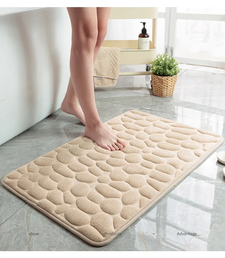 Mat Non-slip Carpets Cobblestone Embossed Bathroom Bath In Wash Basin Bathtub Side Floor Rug Shower Room Doormat Memory Foam Mat Non-slip Carpets Cobblestone Embossed Bathroom Bath In Wash Basin Bathtub Side Floor Rug Shower Room Doormat Memory Foam