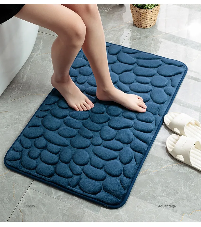 Mat Non-slip Carpets Cobblestone Embossed Bathroom Bath In Wash Basin Bathtub Side Floor Rug Shower Room Doormat Memory Foam Mat Non-slip Carpets Cobblestone Embossed Bathroom Bath In Wash Basin Bathtub Side Floor Rug Shower Room Doormat Memory Foam