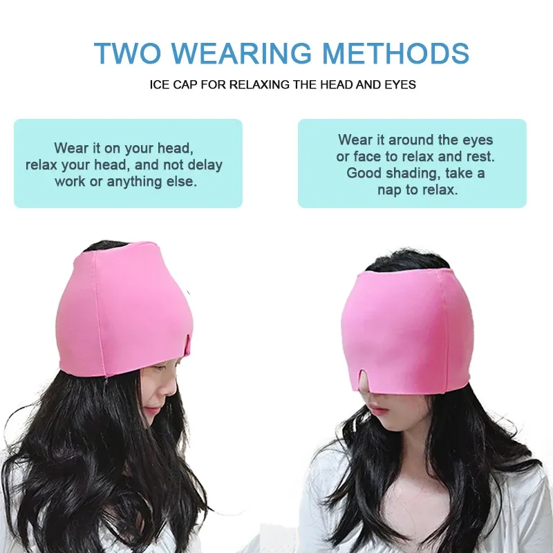 Migraine Relief Hat headache hat Gel Hot Cold Therapy Ice Cap For Relieve Pain Ice Hat Eye Mask Stress Pressure Pain Relief Migraine Relief Hat headache hat Gel Hot Cold Therapy Ice Cap For Relieve Pain Ice Hat Eye Mask Stress Pressure Pain Relief