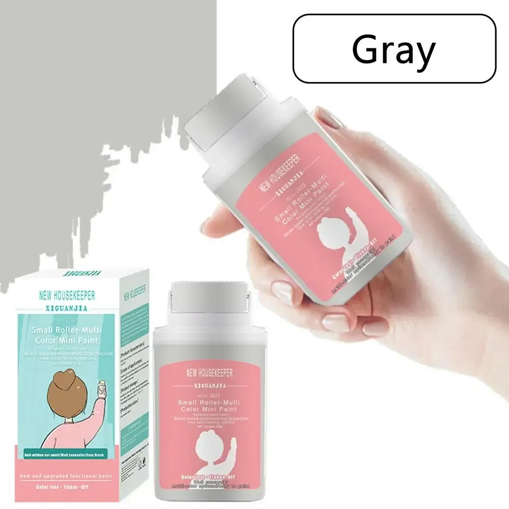 Small Rolling Brush Wall Paint Roll Brush Latex Paint Wall Mending Agent Home Repairing Tool Roller Brush Gift for Friends Small Rolling Brush Wall Paint Roll Brush Latex Paint Wall Mending Agent Home Repairing Tool Roller Brush Gift for Friends