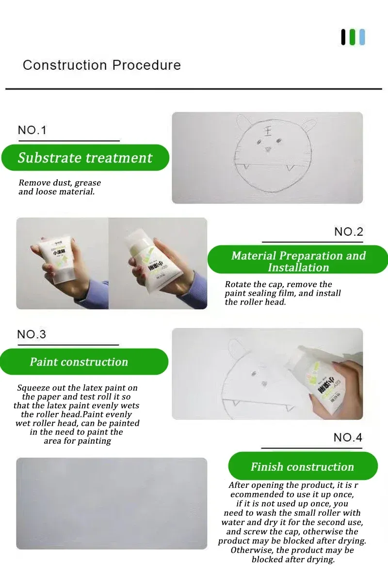 100g White Pink Wall Small Roller Brush Paint Interior Wall Repair Household Wall Graffiti Repair Environmental Protection Paint 100g White Pink Wall Small Roller Brush Paint Interior Wall Repair Household Wall Graffiti Repair Environmental Protection Paint