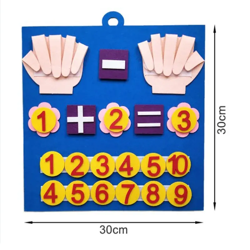 Kids Montessori Toys Felt Finger Numbers Math Toy Children Counting Early Learning Educational Toys Toddlers Intelligence Game Kids Montessori Toys Felt Finger Numbers Math Toy Children Counting Early Learning Educational Toys Toddlers Intelligence Game