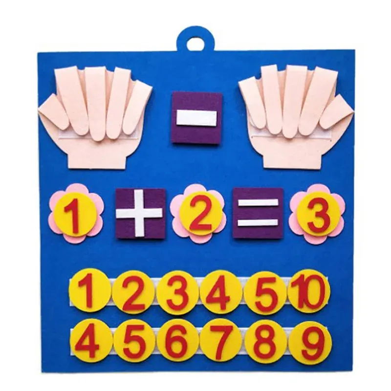 Kids Montessori Toys Felt Finger Numbers Math Toy Children Counting Early Learning Educational Toys Toddlers Intelligence Game Kids Montessori Toys Felt Finger Numbers Math Toy Children Counting Early Learning Educational Toys Toddlers Intelligence Game
