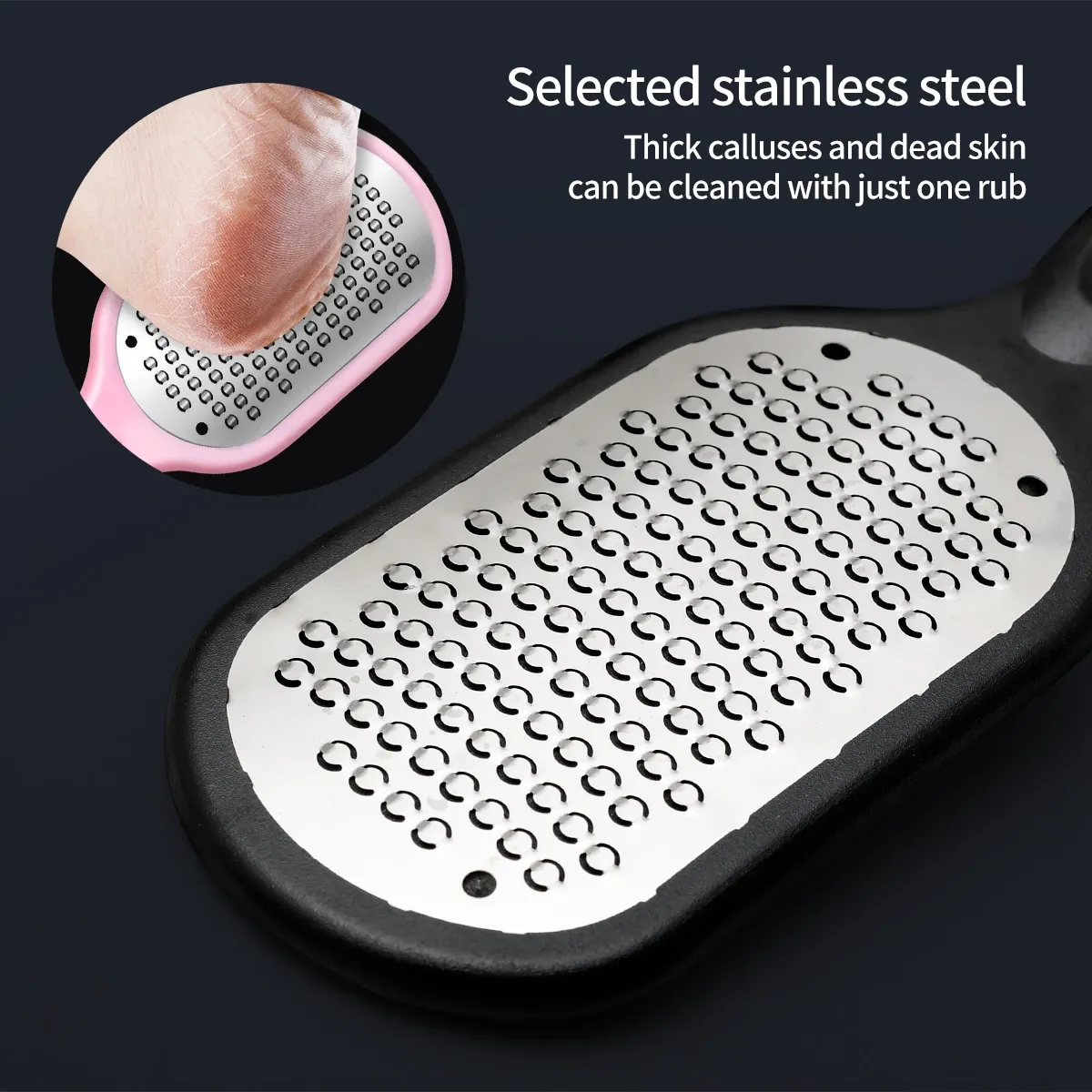 DoubleSided Foot File, Pedicure, Heel Scrub, Heel Scrub, FootScrub Stainless Steel For Removing Callus DoubleSided Foot File, Pedicure, Heel Scrub, Heel Scrub, FootScrub Stainless Steel For Removing Callus