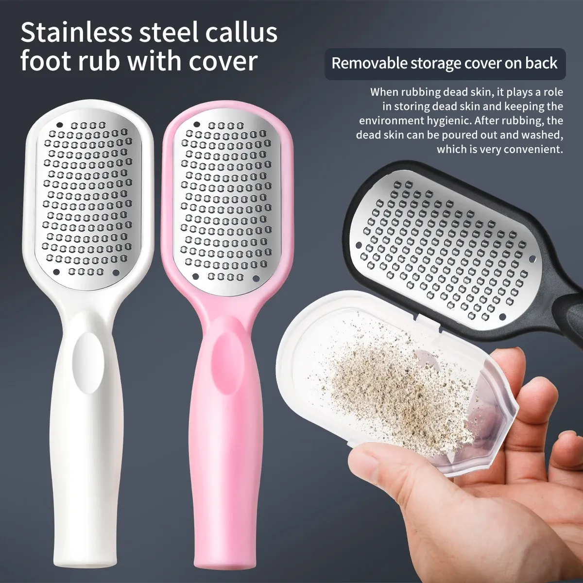 DoubleSided Foot File, Pedicure, Heel Scrub, Heel Scrub, FootScrub Stainless Steel For Removing Callus DoubleSided Foot File, Pedicure, Heel Scrub, Heel Scrub, FootScrub Stainless Steel For Removing Callus