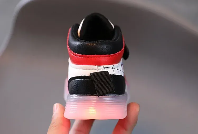 Disney Children's Led Light Shoes Fashion Aoger Spiderman Boys Sneakers Girls Cartoon Casual Shoes Breathable Kids Sport Shoes Disney Children's Led Light Shoes Fashion Aoger Spiderman Boys Sneakers Girls Cartoon Casual Shoes Breathable Kids Sport Shoes