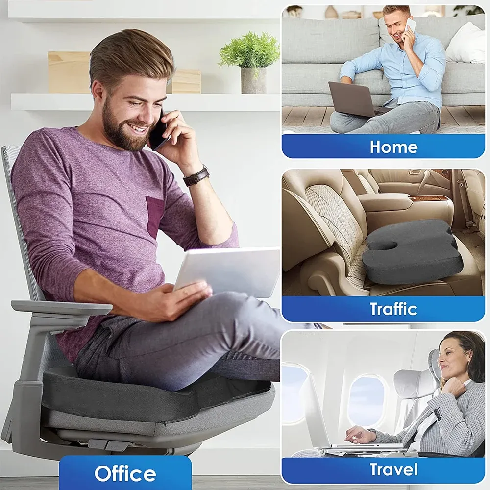 1Pcs Coccyx Seat Cushion Memory Foam U-Shaped Pillow for Chair Cushion Pad Car Office for Tailbone Pain Massage Pillow 1Pcs Coccyx Seat Cushion Memory Foam U-Shaped Pillow for Chair Cushion Pad Car Office for Tailbone Pain Massage Pillow