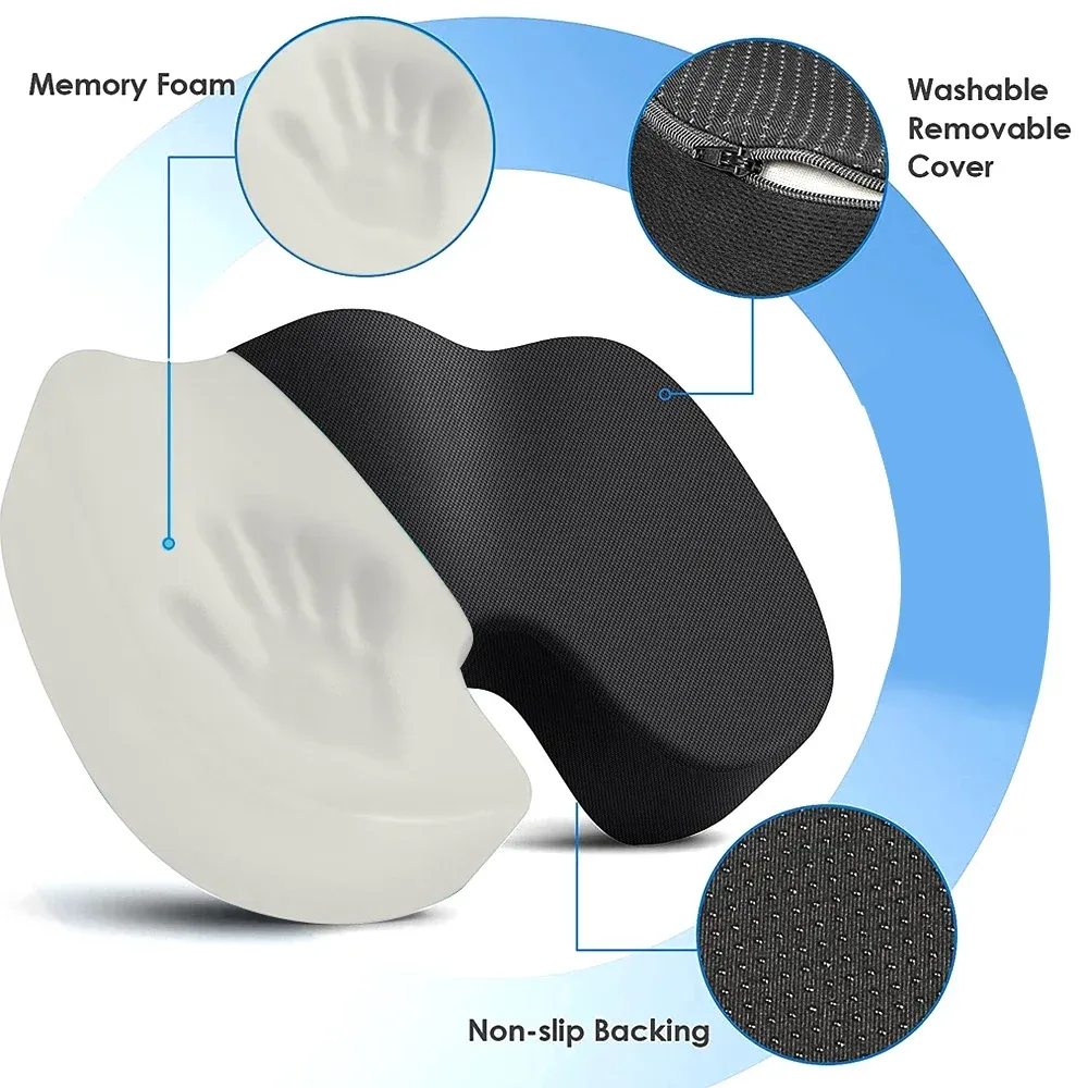 ⁦כרית ישיבה אורתופדית Memory Foam⁩ – תמונה ⁦3⁩